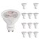 GEPLAD 12Pack GU10 LED Bulbs 6W Dimmable 3000K Soft White 582LM Replacement 50W Halogen Light Bulb for Spotlight TrackRecessed LightingNo Flickers