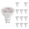 GEPLAD 12Pack GU10 LED Bulbs 6W Dimmable 3000K Soft White 582LM Replacement 50W Halogen Light Bulb for Spotlight TrackRecessed LightingNo Flickers