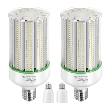 GTAREN 120W LED Corn Light Bulb 2packReplacement Metal Halide HPS CFL 500 Watt HID lamp5000K E39 Mogul Base LED Corn lampfor Area Lighting Wearehouse Factory Parking lot shoebox Bay Light