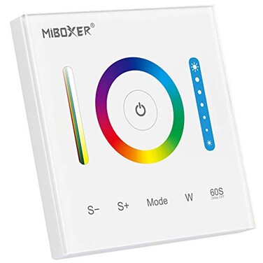LGIDTECH P3 WallMounted Full Touch Panel Controller for 3528 5050 2835 RGB RGBW RGBCCT Dimmable Color Changing LED Strip Lighting DC 1224V 10A 120W 240WSupport Voice and DMX512 Control