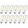 MAXvolador 12Pack Dimmable Vintage LED Edison Bulb 60W Equivalent 6W 850Lumens Edison Light Bulbs 5000K ST58 Antique LED Filament Bulb E26 Base