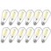 MAXvolador 12Pack Dimmable Vintage LED Edison Bulb 60W Equivalent 6W 850Lumens Edison Light Bulbs 5000K ST58 Antique LED Filament Bulb E26 Base