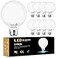 Dekang 8Pack LED Vanity Light Bulbs for Bathroom 4000K Natural Daylight E26 Base Globe 60W Incandescent Equivalent 5W Round Light Bulbs for Vanity Mirror 500LM Nondimmable