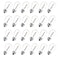 VISTERLITE 24 Pack LED S14 Replacement Light Bulbs Shatterproof Waterproof 1W Outdoor String Light Bulbs E26 Medium Base 2200K Warm White 11w Equivalent NonDimmable
