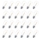 VISTERLITE 24 Pack LED S14 Replacement Light Bulbs Shatterproof Waterproof 1W Outdoor String Light Bulbs E26 Medium Base 2200K Warm White 11w Equivalent NonDimmable