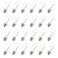 VISTERLITE 24 Pack LED S14 Replacement Light Bulbs Shatterproof Waterproof 1W Outdoor String Light Bulbs E26 Medium Base 2200K Warm White 11w Equivalent NonDimmable