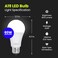 Feit Electric A19 LED Light Bulb 60W Equivalent Dimmable 800 Lumens E26 Medium Base 3000K Bright White CRI 90 25000 Hour Lifetime UL Listed Damp Rated 4 Pack OM60DM930CA4