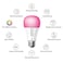 Kasa Smart Light Bulbs 1000 Lumens High Brightness 16M Color Changing Dimmable Smart WiFi Light Bulb Compatible with Alexa and Google Home A19 24GHz WiFi only No Hub Required KL1354Pack