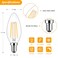Brightever Dimmable Candelabra E12 LED Light Bulbs 60W Equivalent 5Pack B10 6W Chandelier Light Bulbs 620Lm 2700K Warm White Candle Lightbulbs for Wall Sconce Clear Glass