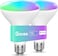 Govee Smart Light Bulbs 1200 Lumens Dimmable BR30 Bulbs RGBWW Color Changing Light Bulb Flood Light Bulbs Work with Alexa Google Assistant WiFi Bluetooth LED Bulbs Music Sync 2 Pack