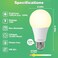 DEGNJU A19 Light Bulbs 100 Watt Soft White Light Bulb E26 Base 1500 Lumen NonDimmable 13W Bright White LED Bulbs for Bedroom Living Room Home Office 12 Pack