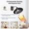 Brightown E26 Rechargeable Light Bulb with Remote and Timer Battery Backup Bulb for Sconces and Lamps Magnetic Bulbs for NonHardwired Fixture 3 Color Temperatures 9 RGB Colors Dimmable 2 Pack