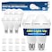 BoRccdit KeepLit 8PK Emergency Rechargeable Light Bulbs 48H Battery Backup 3 Brightness Levels 12W 65W Equivalent A19 LED Bulbs AutoOn During Power Outage for Hurricane Emergency Use Daylight