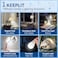 BoRccdit KeepLit 8PK Emergency Rechargeable Light Bulbs 48H Battery Backup 3 Brightness Levels 12W 65W Equivalent A19 LED Bulbs AutoOn During Power Outage for Hurricane Emergency Use Daylight