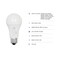 Feit Electric A19 LED Light Bulb 60W Equiv NonDimmable Selectable Color Temperatures 2700K5000K 800 Lumens General Purpose Light Bulbs 17000Hour Lifetime OM605CCT15KLED10 10 Pack