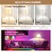 Yochoice Rechargeable Battery Operated Light Bulb 4000mAh Dimmable LED Bulb with Remote Detachable Base E26 Battery Powered Light Bulb for NonHardwired Lamps with 15 Colors 3 Timer 2 Packs