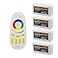 S NMT Mi Light Wireless 24G RF RGB WhiteWarm White Controller Kit 4 x Controllers and 4Zone Remote WiFi Bridge Compatible 4CH Multicolor RGBWRGBWW LED Strip Light Controller