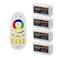 S NMT Mi Light Wireless 24G RF RGB WhiteWarm White Controller Kit 4 x Controllers and 4Zone Remote WiFi Bridge Compatible 4CH Multicolor RGBWRGBWW LED Strip Light Controller