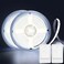 BSGlobal 2 Pack COB LED Strip Light 66ft 640 LED Battery Powered LED Strip Lights Flexible Cuttable Wireless Click Light for Cabinet Wardrobe Kitchen Bedroom 6000K Cool White