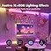 ATHONO Led Lights for Bedroom 656FT Smart ICRGB Music Sync Color Changing Strip Lights 24Key RemoteApp Control Light Strip for BedHeadUnderbedCeilingBackground Wall