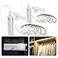 LUXJET 2 Pack Rechargeable LED Strip Lights with Motion Sensor 2M Cool White LED Closet Light Motion Activated Under Cabinet Strip Light