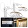 LUXJET 2 Pack Rechargeable LED Strip Lights with Motion Sensor 2M Cool White LED Closet Light Motion Activated Under Cabinet Strip Light