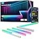 Govee RGBIC LED Strip Lights 328ft with Covers Smart Lights Work with Alexa and Google Assistant LED Diffuser Channel with LED Lights for Bedroom Skirting Lines Studio Cabinet