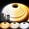 AXMOTUT CCT COB LED Strip Lights 328ft Dimmable 2700K6500K 24V Tunable White LED Light Strip Kit High Density CRI 90 LED Strips with Remote Controller and Power Supply for Bedroom Kitchen Home Lightin