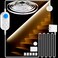 GOOMEEYA Dual Motion Sensor Light Indoor Plugin Adjustable LED Step Stair Light Strip with Double Sensor Detection Timer Dimmer for Staircase Hallway Bedroom 164FT 3000K Warm White