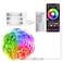 RUISHINE Battery Powered LED Strip Lights 25ft Battery Operated LED Light Strip Color Changing Music Sync App Remote Control RGB USB Led Lights for TV Room Rope Lights