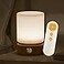 Smilodon Bedroom Lamp with Timer and Remote Woodgrain LED Touch Bedisde Lamp Night Light for Kids Battery Powered