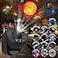 FlyLily Galaxy Projector 13 in 1 HD Planetarium Star Projector for Bedroom 360 Rotating Star Projector Light with Adjustable Knob and Timer for Kids Ceiling Gifts Room Decoration