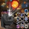 FlyLily Galaxy Projector 13 in 1 HD Planetarium Star Projector for Bedroom 360 Rotating Star Projector Light with Adjustable Knob and Timer for Kids Ceiling Gifts Room Decoration