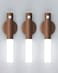 iThird BatteryOperated Wall Sconce Wall Lights 2200mAh Rechargeable Motion Sensor Magnetic Wireless Stairway Lights Portable Hallway Light Wooden Wall Lighting for Bedroom StairWhite Light