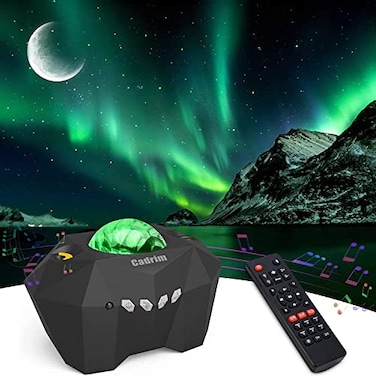 Cadrim Star Projector with Bluetooth Speaker Remote Galaxy Projector Northern Lights Aurora Projector with Moon Star Night Light Projector for Bedroom Home Theater Kids Adults Game Room Parties