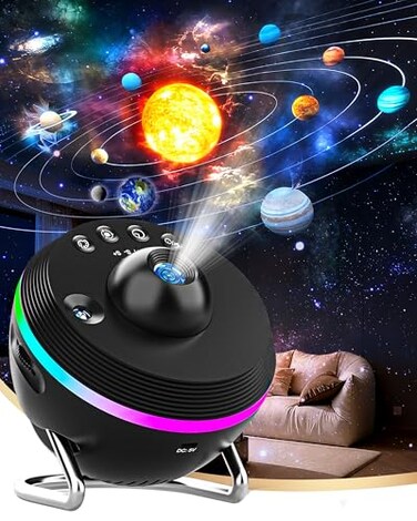 FLEWKEN Galaxy Projector for Bedroom 13 in 1 Home Planetarium Star Constellation Projector with Meteor Moon Milky Way Space Ceiling Starry Sky Night Light Projector for Kid Adult Christmas Gift