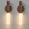 Montford Wall Sconces Set of Two Battery Operated Motion Sensor Night Light Magnetic Wall Light Rechargeable Peel and Stick Lights for Hallway