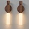 Montford Wall Sconces Set of Two Battery Operated Motion Sensor Night Light Magnetic Wall Light Rechargeable Peel and Stick Lights for Hallway