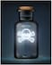Suck UK Poison Potion Skull Bottle Lamp Gothic Home Decor Horror Decor Neon Light in Bottle Halloween Lights Halloween Home Decor Gothic Decor Mood Lighting Halloween Night Light