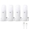 CREWEEL Motion Sensor Night Lights Indoor Rechargeable Night Light Battery Powered Portable Nightlight with Adjustable Brightness Activated Table Lamp for Kids AdultsCool White 4Pack