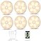 Lightbiz Warm Color LED Closet Lights Motion Sensor Puck Light USB Rechargeable Battery Operated Puck Step Lights Dimmable Under Cabinet Lighting for Counter Wardrobe Kitchen 6 Pack
