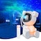 Cayclay Astronaut Galaxy Projector Star Projector with Timer and Remote Night Light with Moon Lamp LED Nebula Lamp for Kids Adults Room Decor Gift White