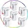 Honoson 6 Pieces Toilet Night Light Motion Activated Sensor Lamp 16 Colors Changing LED Inside Toilet Bowl LED Light for Washroom Bathroom Battery Not Included
