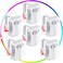 Honoson 6 Pieces Toilet Night Light Motion Activated Sensor Lamp 16 Colors Changing LED Inside Toilet Bowl LED Light for Washroom Bathroom Battery Not Included