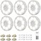 Electight 6 Pack Under Cabinet Lights with Remote 16 LEDs Wireless Motion Sensor Light Puck Light 3 Color Temps Dimmable 30006000K Rechargeable Closet Lights for Cabinet Closet Kitchen Hallway Stairs