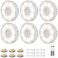 Electight 6 Pack Under Cabinet Lights with Remote 16 LEDs Wireless Motion Sensor Light Puck Light 3 Color Temps Dimmable 30006000K Rechargeable Closet Lights for Cabinet Closet Kitchen Hallway Stairs