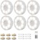 Electight 6 Pack Under Cabinet Lights with Remote 16 LEDs Wireless Motion Sensor Light Puck Light 3 Color Temps Dimmable 30006000K Rechargeable Closet Lights for Cabinet Closet Kitchen Hallway Stairs