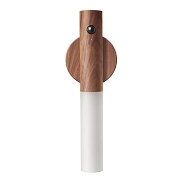 FR.Tooc FRTooc Motion Sensor Night Light Motion Activated Night LightWall Lights Battery OperatedRechargeable Wall LightsSuitable for Kids BathroomCorridors Closet Stairs Bedrooms Walnut Wood 1PC