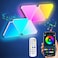 Amailtom Triangle LED Light Panels Triangle Lights with 6 Connection Ports Real RGBIC Gaming Lights for Gaming Setup Smart Wall Lights for Bedroom App Control Music Sync for Gaming Room Streaming 6 Pa