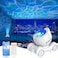 ENOKIK Star Projector Galaxy Projector Builtin Bluetooth Speaker and 8 White Noise Night Light for Kids Adults Aurora Nebula Lamp for Home DecorRelaxationPartyMusicGift White